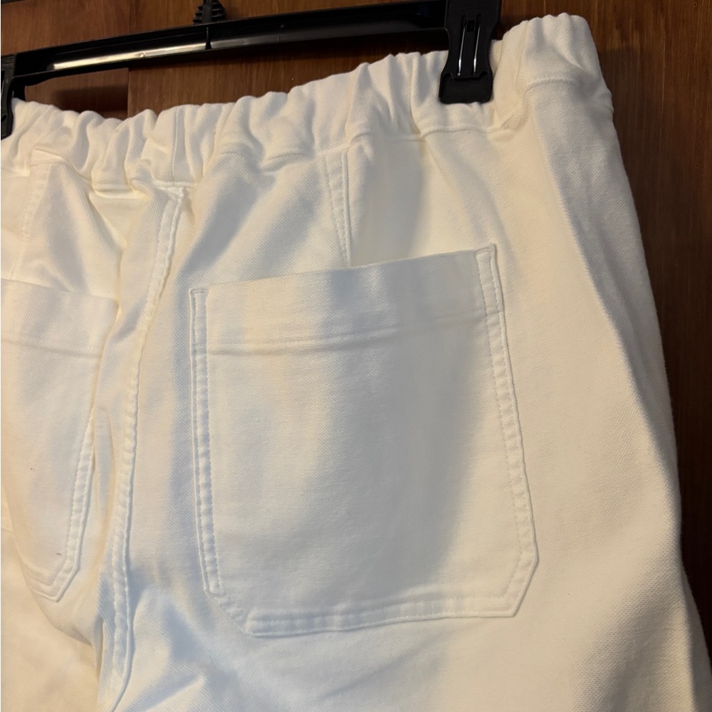 NWT Madewell Tapered-Leg Utility Pant | Pull-On, White, Cotton | Women’s Plus 1X - Picture 11 of 15